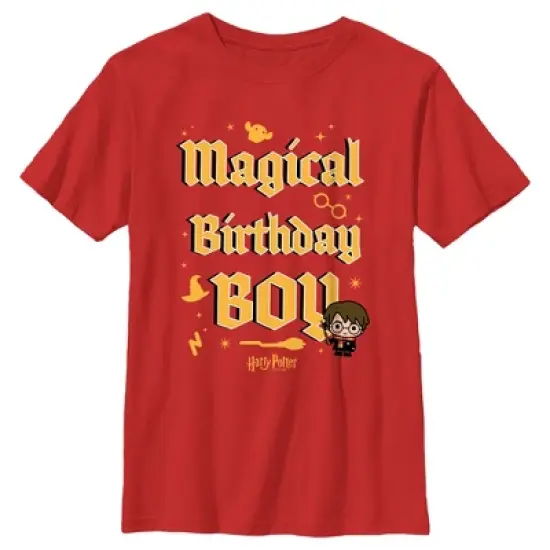 Boy's Harry Potter Magical Birthday Boy Icons T-Shirt image {3}