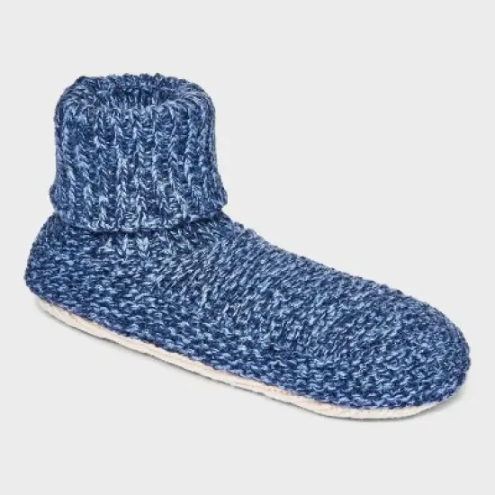 Women's Marled Knit Faux Shearling Lined Booties with Grippers - Stars Above&trade; 4-10 image {6}