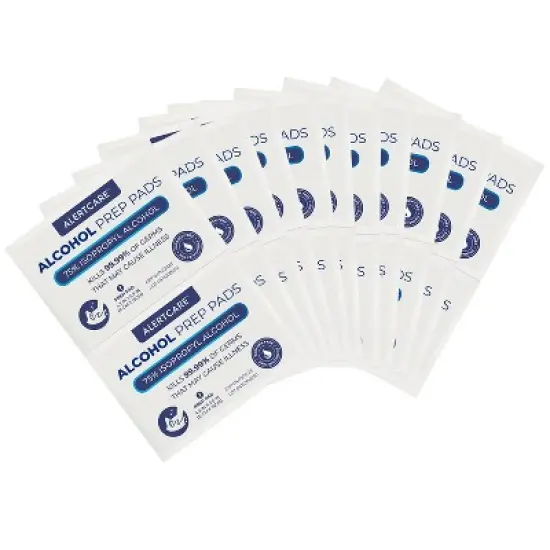 AlertCare Cleansing Prep Pads &ndash; 50 PCs (Large Size 4.3 x 5.9 IN) image {5}