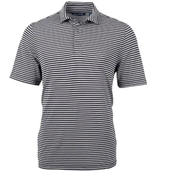 Cutter & Buck Virtue Eco Pique Stripe Recycled Mens Big and Tall Polo Shirt image {3}