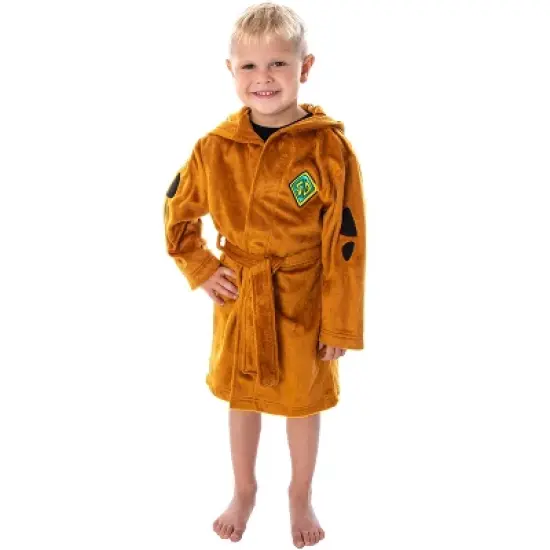 Scooby Doo Toddler Hooded Costume Robe Soft Plush w/ Ears image {4}
