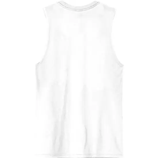 Led Zeppelin North American Tour 75 Crew Neck Sleeveless White Men's Tank Top image {2}