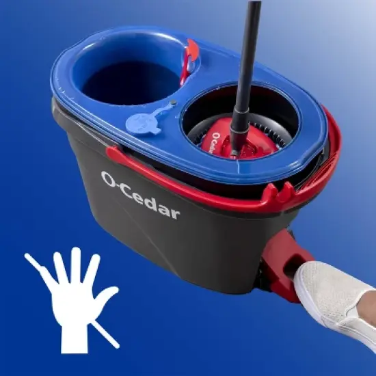 O-Cedar EasyWring RinseClean Spin Mop & Bucket System image {4}