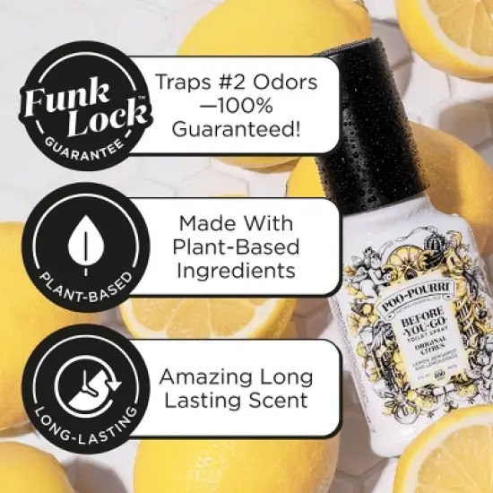 Poo-Pourri Before-You-Go Original Citrus, Lemon, Bergamot and Lemongrass Toilet Spray image {13}