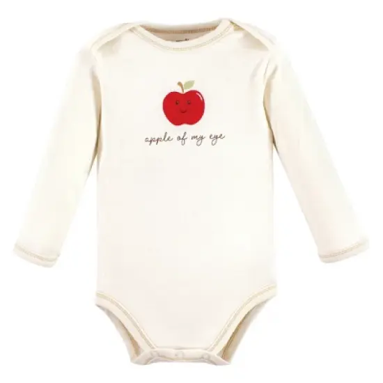 Touched by Nature Organic Cotton Long-Sleeve Bodysuits, Fall Food image {5}