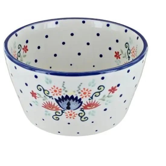Blue Rose Polish Pottery M195 Manufaktura Small Serving Bowl image {3}