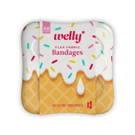 Welly Kid's Flex Fabric Bandages - Ice Cream - 48ct image {9}