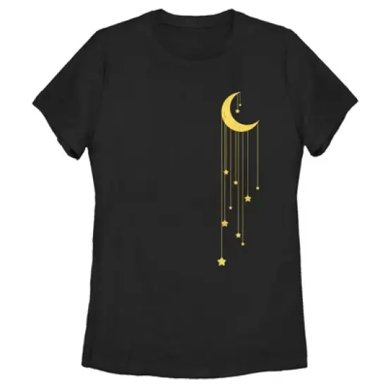 Women's CHIN UP Moon Star Shower T-Shirt image {2}