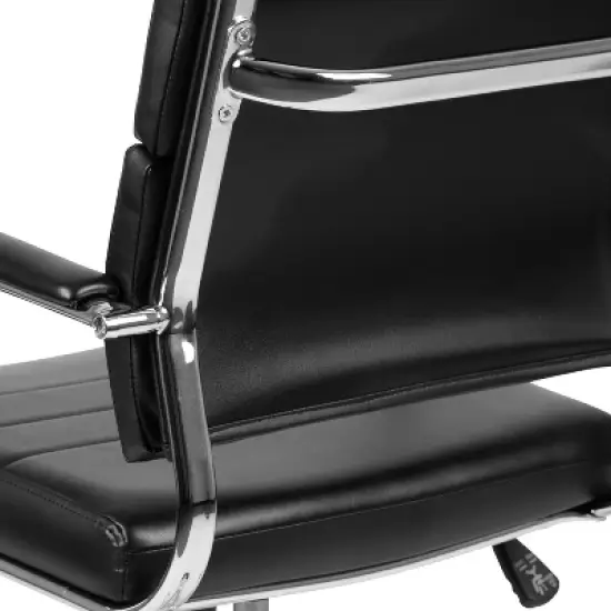 Emma and Oliver Mid-Back LeatherSoft Contemporary Panel Executive Swivel Office Chair image {7}