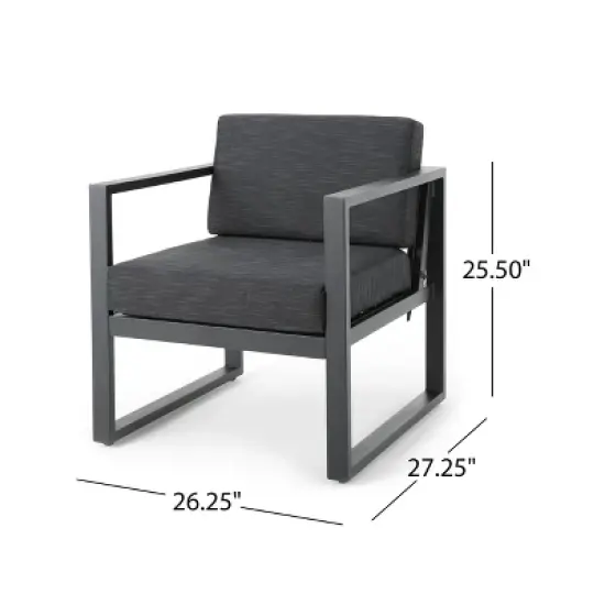 Christopher Knight Home Navan Outdoor Mesh and Aluminum 11 Seater Estate Collection with Cushions image {5}