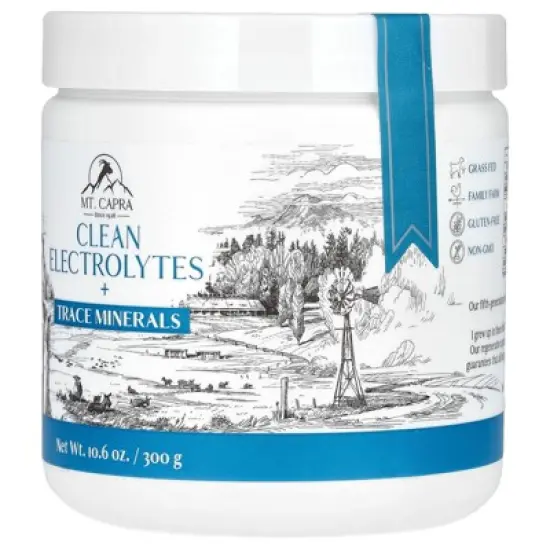 Mt. Capra Clean Electrolytes + Trace Minerals, 10.6 oz (300 g) image {3}