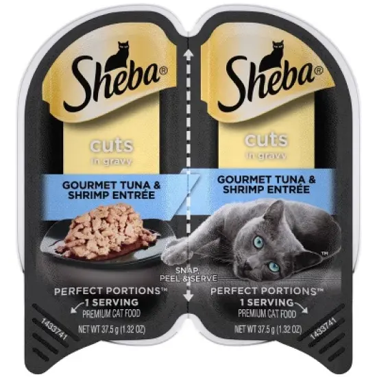 Sheba Perfect Portions Cuts in Gravy Gourmet Salmon Flavor Wet Cat Food image {4}