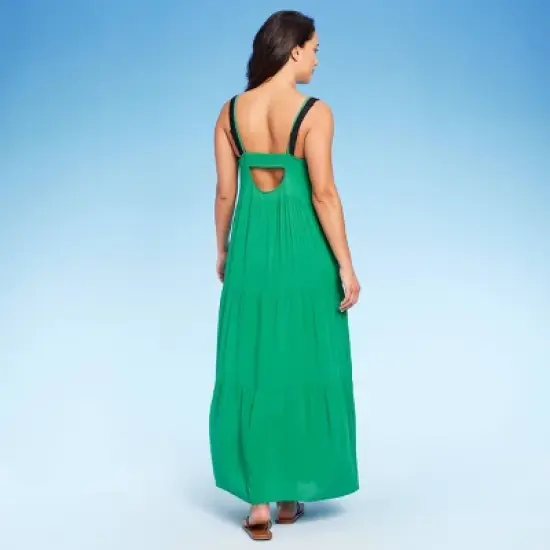 Women's Tiered Maxi Cover Up Dress - Kona Sol&trade; image {1}