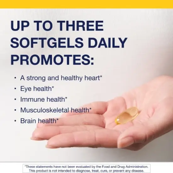 Metagenics OmegaGenics Fish Oil 1000mg, High Potency Omega-3 EPA & DHA for Heart, Musculoskeletal & Immune Health, 60 Softgels image {2}