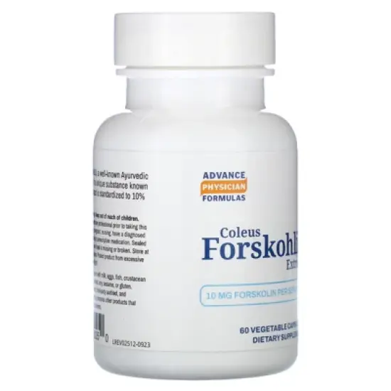 Advance Physician Formulas Coleus Forskohlii Extract, 100 mg, 60 Vegetable Capsules image {3}