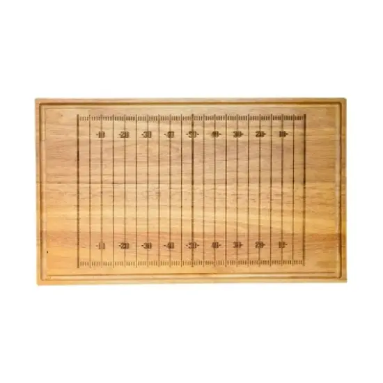 Slickblue Football Field Design Pine Wood Cutting Board, 20"x12" &ndash; Great for Sports Parties & Entertaining image {4}
