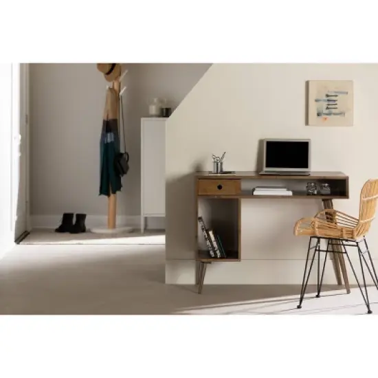 Kodali Computer Desk Natural Walnut - South Shore image {1}