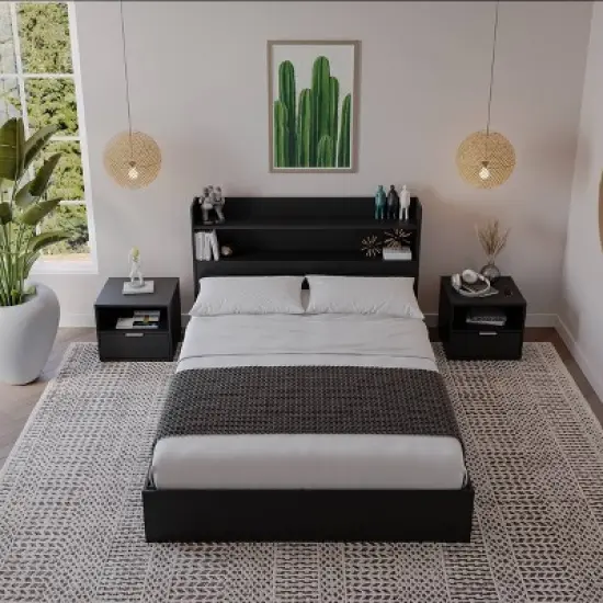 Nexera 4pc Full Hunter Bedroom Set image {1}