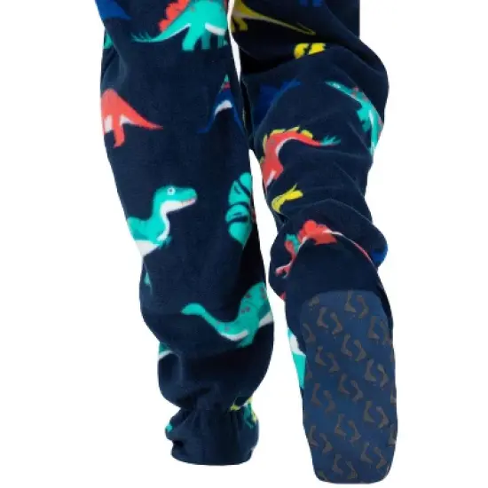 Footed Pajamas - Dinosaur Kingdom Toddler Hoodie Fleece Onesie image {2}