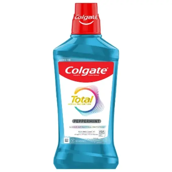Colgate Total Active Prevention Alcohol-Free Mouthwash - Peppermint - 1L image {8}