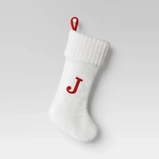 Knit Monogram Christmas Stocking White - Wondershop&trade; image {12}