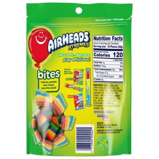 Airheads Xtreme Rainbow Berry Bites Chewy Candy - 9oz image {2}