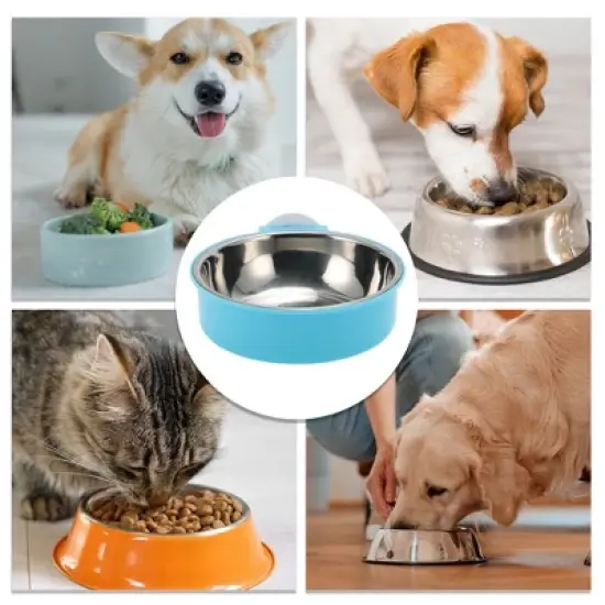 Unique Bargains Thickening Hanging Dogs Bowls 1 Pc image {3}