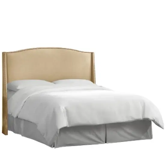 Palermo Nail Button Wingback Headboard Collection - Skyline Furniture image {1}