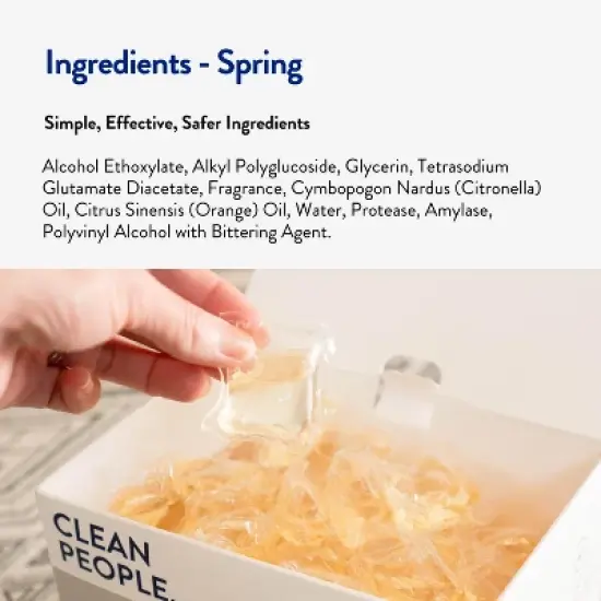 Laundry Detergent Pods - Spring 96 count- Hypoallergenic Laundry Pods - Ultra Concentrated, Recyclable Packaging, Stain Fighting image {3}