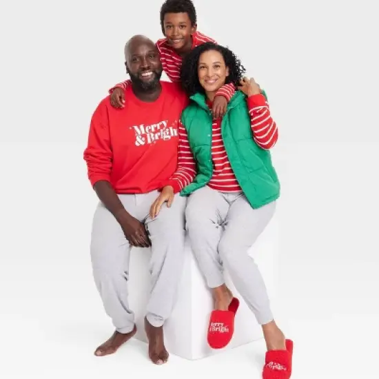 Kids' Merry & Bright Matching Family Sweatshirt - Wondershop&trade; Red image {4}