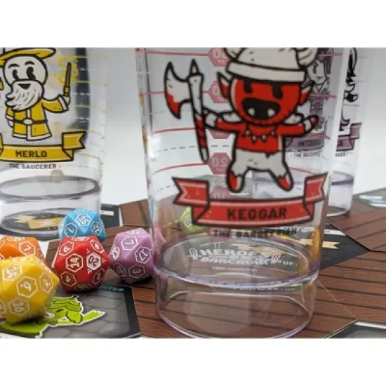 Rollacrit Heroes of Barcadia Base Game Board Game: Creative Thinking Party Game for 2-6 Players, Includes Tokens & Tiles image {6}