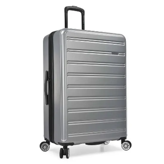 Travel Select Snowcreek Matte 30" Large Checked Hardside Spinner Suitcase image {5}