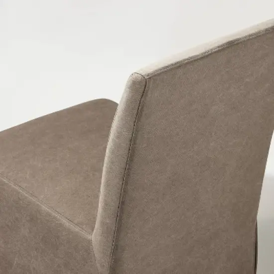 Canvas Slipcover Armless Dining Chair - Hearth & Hand&trade; with Magnolia image {4}