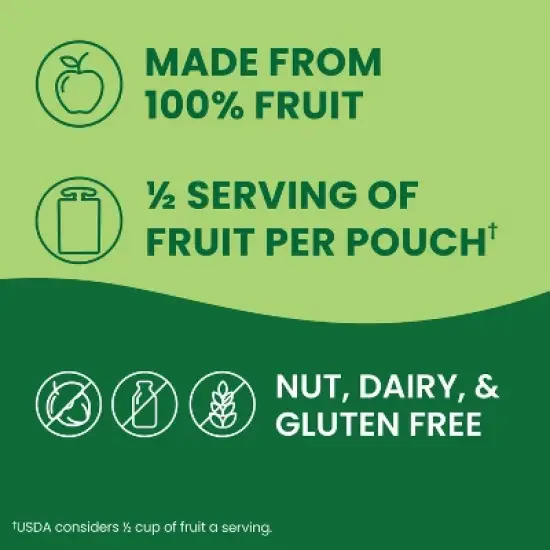 GoGo squeeZ Applesauce and Fruit Puree Variety Pack Apple Peach & Gimme Five!  - 3.2oz/20ct image {4}