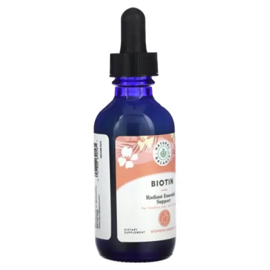 Natural Balance Biotin Liquid 5000mcg | Healthy Hair Supplement | Skin Health & Strong Nails Support | 2 oz, 60 Servings image {3}