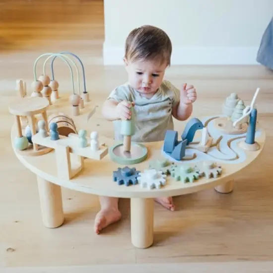 Wonder & Wise Wooden Hi-Lo Activity Table image {1}