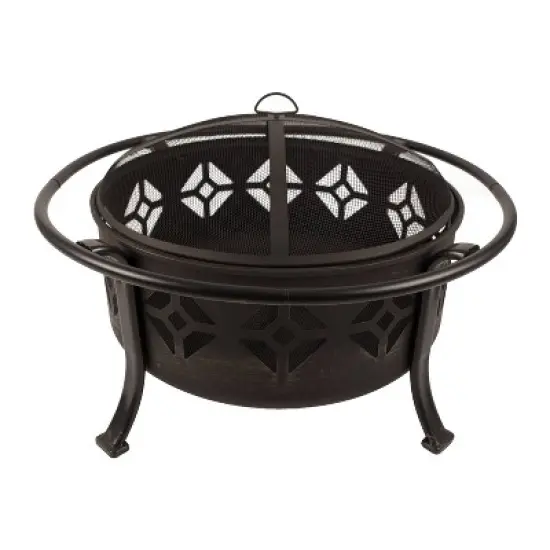 Pleasant Hearth Sunderland Deep Bowl Fire Pit image {1}