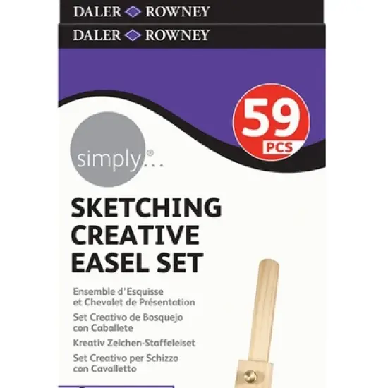 Daler-Rowney Simply... Sketching Creative Easel Set, 39 Pieces image {1}