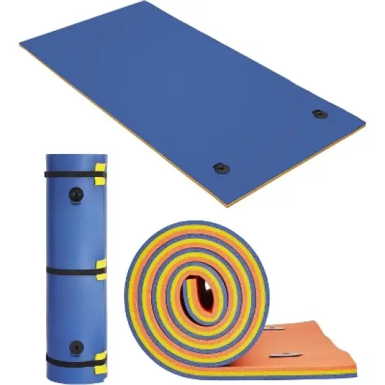 Acekool Lily Pad Floating Mat for Lake & Pool, 3-Layer XPE Foam Water Pad, Extra Large 8'/9'/12', Tear-Resistant, for Kids & Adults image {4}