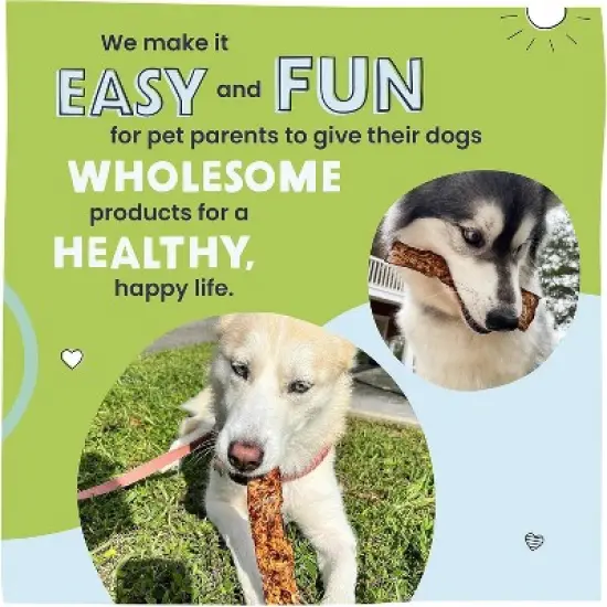 Pawstruck Natural Bully Slices Beef Hide Chews for Dogs - Made with No Artificial Ingredients - 1 lb. Bag image {4}