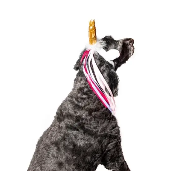 Midlee Dog Unicorn Horn Headband Halloween Costume image {4}