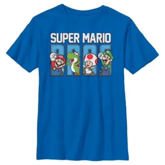 Boy's Nintendo Super Mario Bros. Character Fill T-Shirt image {4}