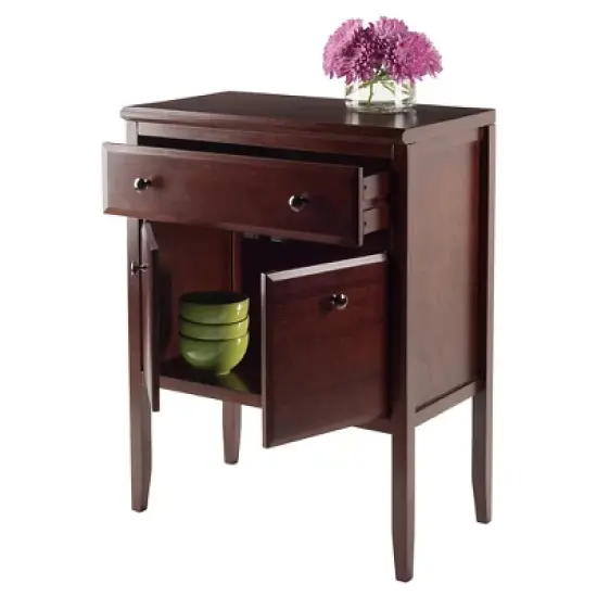 Orleans Modular Buffet with Drawer and Cabinet Wood/Dark Cappuccino - Winsome image {4}