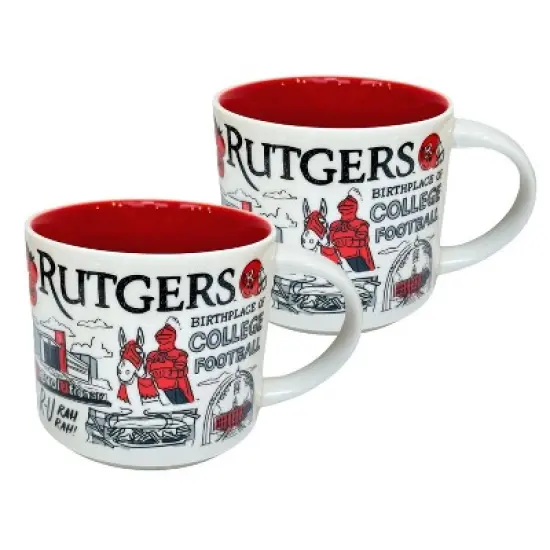 Starbucks Been There Series Rutgers College Ceramic Mug, 14 Oz (2-Pack) image {7}