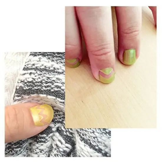 Wrapables 10 Sheets Nail Art Nail Guide Stickers Nail Tip Stickers Nail Stencil Stickers, 5 Designs (2 sheets each design) image {2}