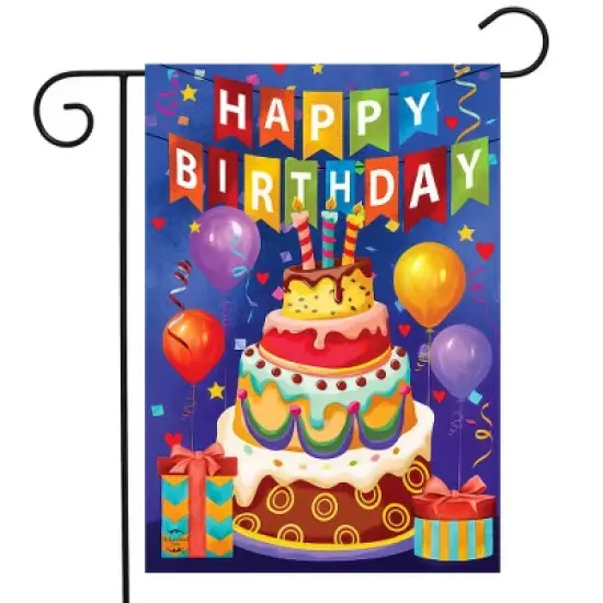 Briarwood Lane Everyday Garden Flag 12x18 For Outdoor Birthday Celebration Garden Flag Flags For Outside image {1}