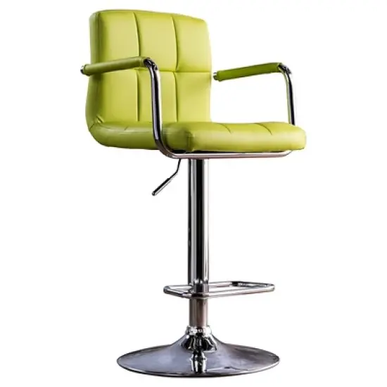 Ethan Adjustable Swivel Barstool with Arms - Furniture of America image {8}