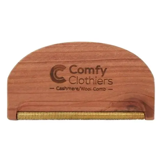 Comfy Clothiers Cashmere & Wool Comb for De-Pilling Sweaters & Clothing, Removes Pills, Fuzz and Lint from Garments, Blue image {5}