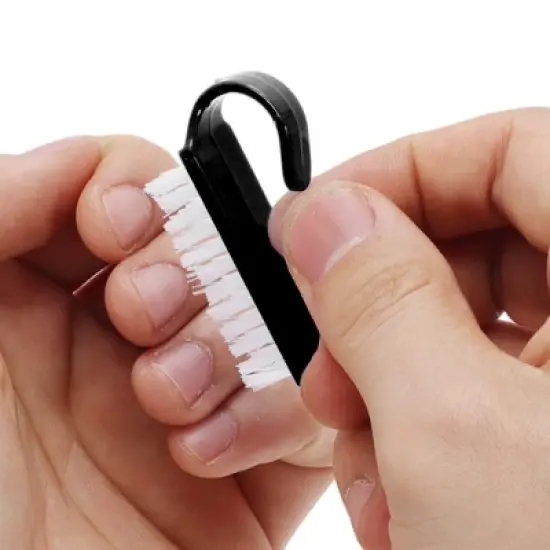 Unique Bargains Durable Solid Nail Cleaning Brush Small 5Pcs image {1}