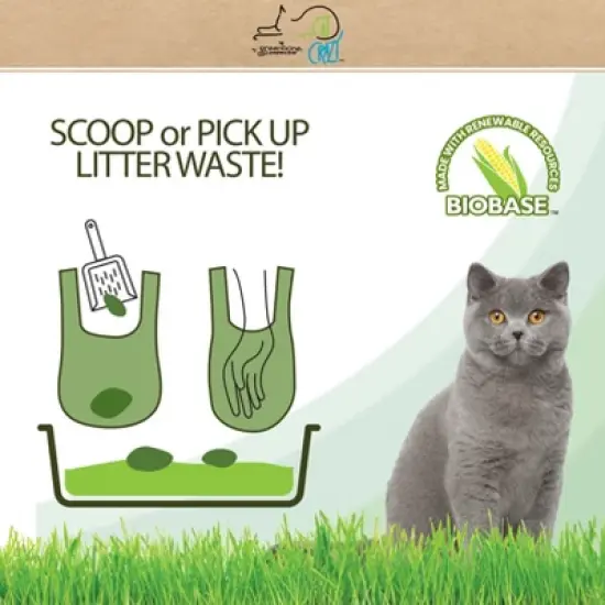 Greenbone Biobase Tie-Handle Litter Scoop - Unscented - 100 Bags image {3}